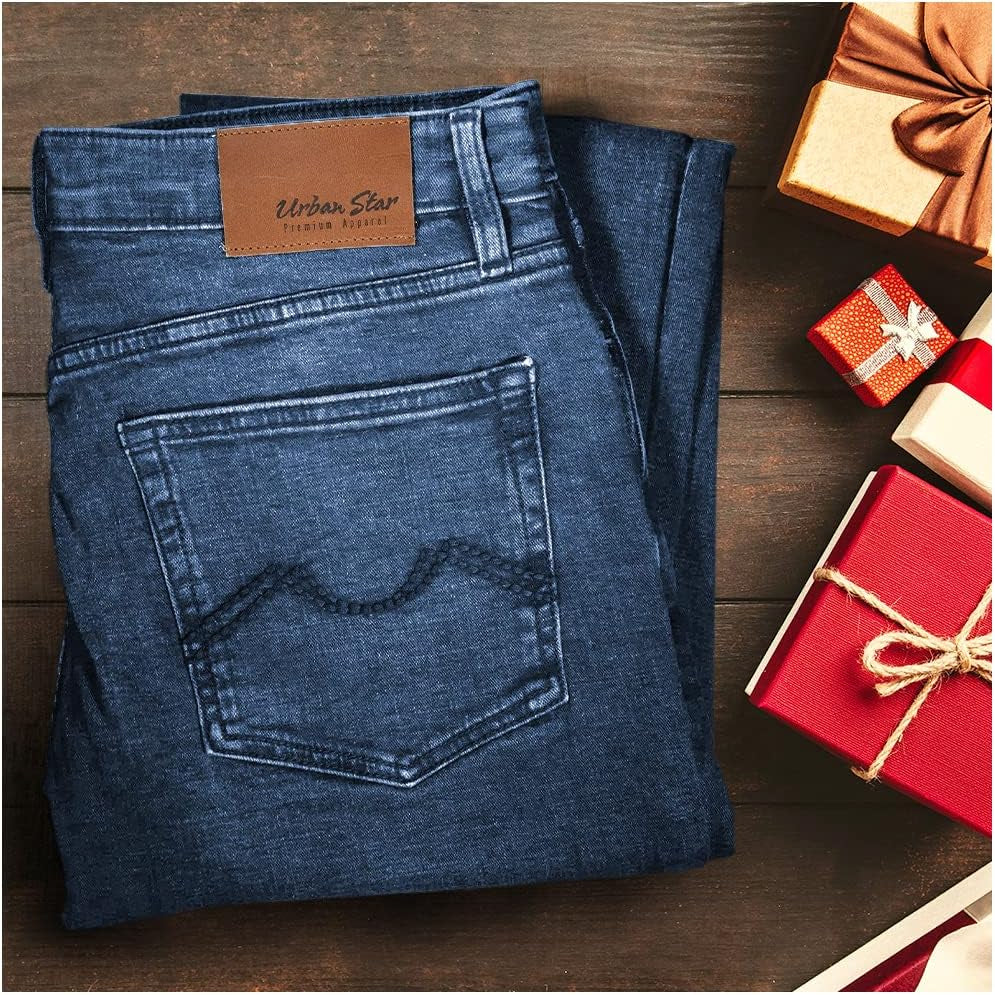 Men'S Stretch Jeans – Relaxed Fit Straight Leg Denim – Ultimate Comfort Superflex Jeans