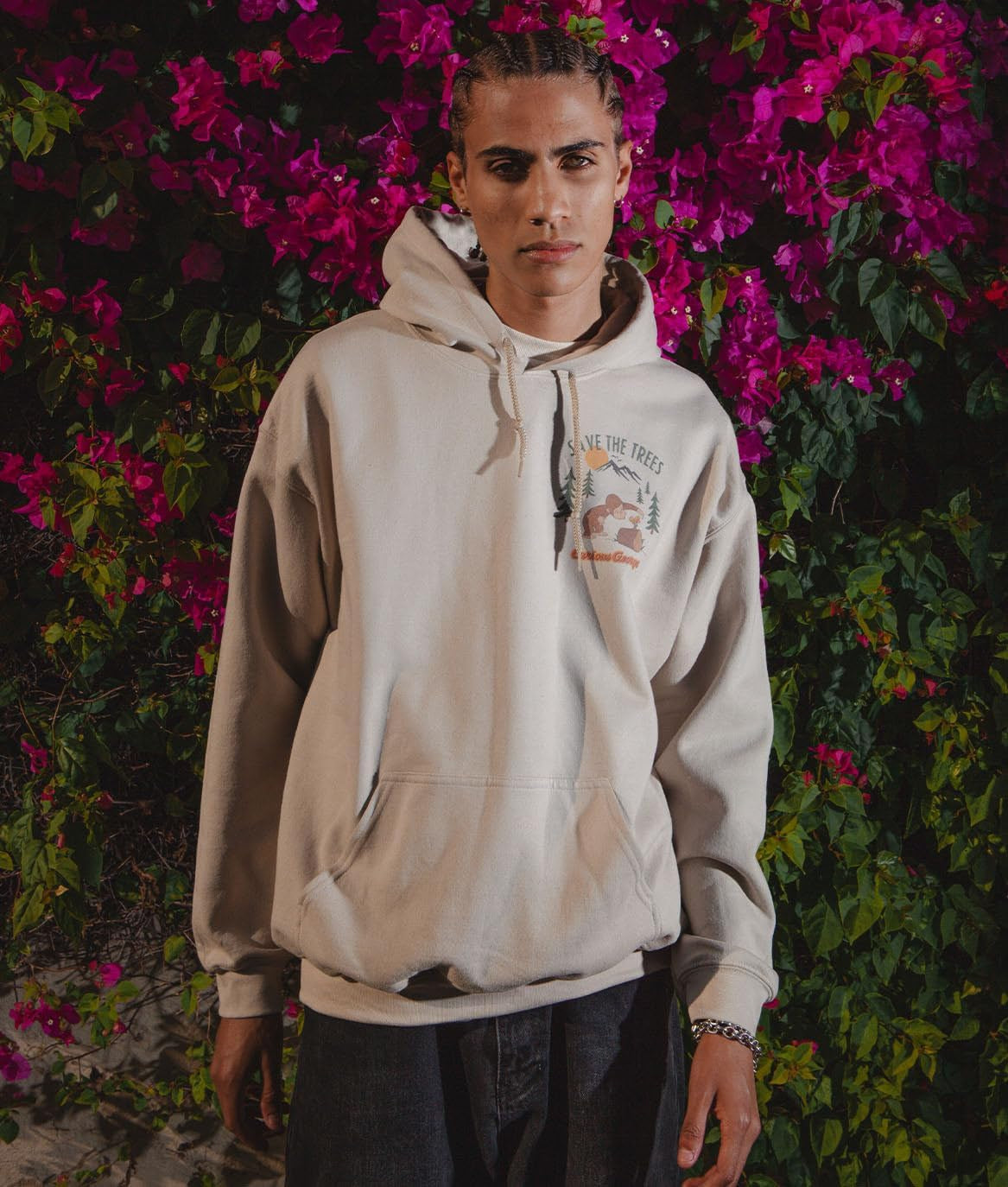 Men'S Graphic or Embroidered Hoodie Hooded Sweatshirt