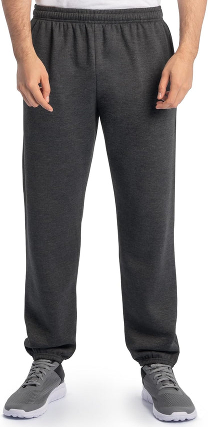 Eversoft Fleece Elastic Bottom Sweatpants with Pockets, Relaxed Fit, Moisture Wicking, Breathable